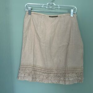Tommy Bahama beige linen skirt